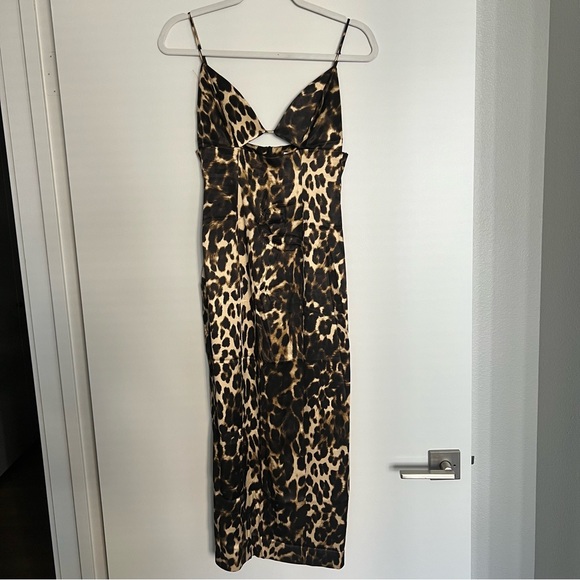 Zara Printed Cut Out Slip Dress - Picture 1 of 5